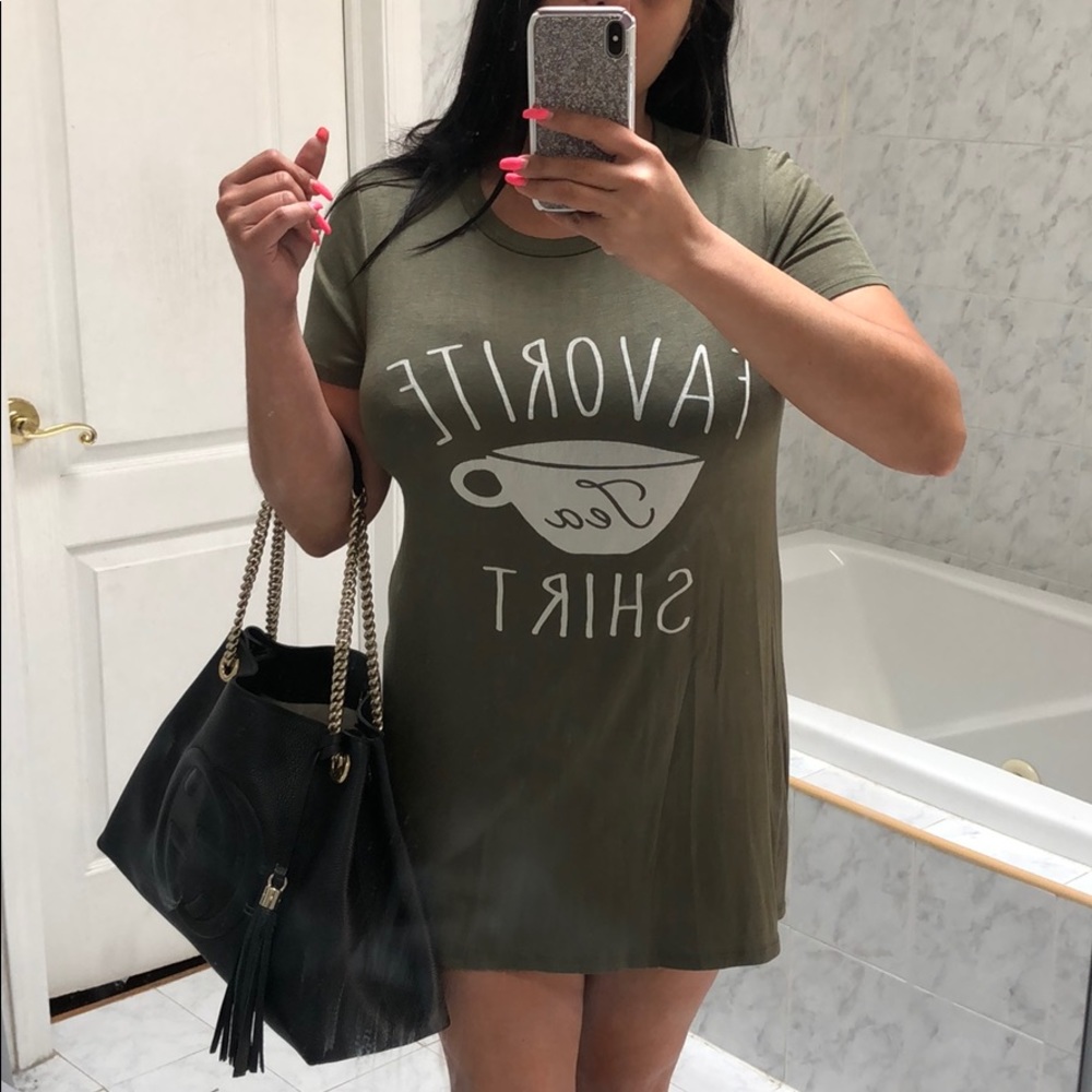FAVORITE TEA SHIRT DRESS! - Picture 3 of 4